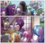 Size: 1325x1279 | Tagged: safe, artist:agnes garbowska, idw, official comic, diamond tiara, filthy rich, spoiled rich, earth pony, pony, friendship is magic #46, g4, my little pony: friendship is magic (idw), spoiler:comic, comic, cropped, female, filly, foal, male, mare, onomatopoeia, open mouth, rich family, ship:spoilthy, speech bubble, stallion