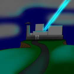 Size: 1280x1280 | Tagged: safe, artist:askhypnoswirl, background, beam, laboratory, magic, no pony