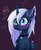 Size: 1280x1564 | Tagged: safe, artist:magnaluna, princess luna, alicorn, pony, g4, alternate design, baka, blushing, choker, cute, eyeshadow, female, filly, fluffy, frown, looking at you, makeup, raised hoof, solo, sweatdrop, tsundere, tsunderuna, white-haired luna, wide eyes, woona, younger