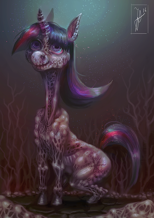 Grimdark Grotesque Artist Flickex Twilight Sparkle