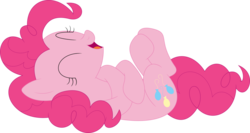Size: 1228x651 | Tagged: safe, artist:porygon2z, pinkie pie, earth pony, pony, tanks for the memories, female, laughing, mare, open mouth, simple background, solo, transparent background, vector
