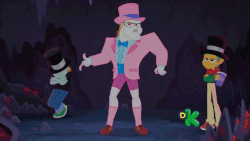 Size: 640x360 | Tagged: safe, screencap, bulk biceps, snails, snips, equestria girls, legend of everfree, animated, bulk's pink tuxedo, clothes, dancing, discovery kids, fedora, gif, hat, swag, techno viking, top hat, tuxedo