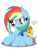 Size: 1350x1770 | Tagged: safe, artist:kelsey139, rainbow dash, spitfire, g4, cute, dashabetes, female, plushie