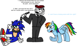 Size: 960x574 | Tagged: safe, artist:mrtheamazingdude, rainbow dash, g4, crossover, male, meme, sonic boom, sonic drama, sonic the hedgehog, sonic the hedgehog (series), trollface