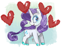 Size: 1103x835 | Tagged: safe, artist:lavendire, rarity, g4, female, heart, solo, unshorn fetlocks