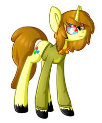 Size: 1024x1223 | Tagged: safe, artist:despotshy, oc, oc only, pony, unicorn, bowtie, clothes, simple background, solo, sweater, transparent background