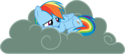 Size: 7974x3434 | Tagged: safe, artist:kevinerino, rainbow dash, g4, .svg available, absurd resolution, cloud, female, sad, simple background, solo, transparent background, vector