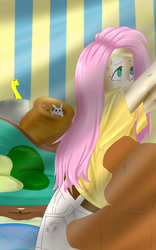 Size: 3000x4800 | Tagged: safe, artist:helgabuttercup, fluttershy, human, snake, g4, clothes, couch, female, humanized, solo