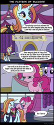 Size: 1288x2983 | Tagged: safe, artist:bredgroup, artist:sirvalter, pinkie pie, sassy saddles, twilight sparkle, alicorn, earth pony, pony, unicorn, g4, breaking the fourth wall, comic, cute, hasbro, i knew it, personal space invasion, product placement, sassy saddles' cutie mark, sassybetes, shocked, surprised, this explains everything, twilight sparkle (alicorn)