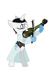 Size: 400x588 | Tagged: safe, pony, doctor, medic, medic (tf2), musical instrument, ponified, solo, team fortress 2, violin