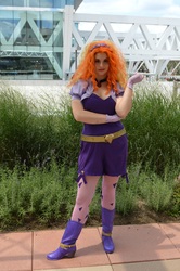 Size: 1000x1504 | Tagged: safe, artist:shelbeanie, adagio dazzle, human, equestria girls, g4, clothes, cosplay, costume, irl, irl human, photo, solo