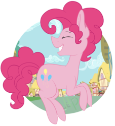 Size: 1024x1129 | Tagged: safe, artist:maximkoshe4ka, pinkie pie, earth pony, pony, g4, bubble berry, eyes closed, profile, rule 63, solo