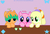 Size: 700x469 | Tagged: safe, artist:xxtuff-pegasisterxx, bun (kirby), crossover, fumu, kirby, kirby (series), kirby of the stars, ponified