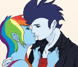 1957067 - safe, artist:mlp-and-anime-rock, derpibooru import, rainbow dash,  soarin', human, 1000 hours in ms paint, base used, female, humanized,  kissing, love, male, ms paint, shipping, soarindash, straight - Twibooru