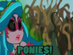 Size: 720x540 | Tagged: safe, artist:sonicandamy, edit, edited screencap, screencap, gaea everfree, gloriosa daisy, equestria girls, g4, my little pony equestria girls: legend of everfree, animated, armpits, female, gif, macro, magical geodes, solo, we will stand for everfree