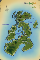 Size: 2000x3000 | Tagged: safe, artist:mugen7, archipelago, britain, british isles, great britain, griffish isles, high res, ireland, island, map, no pony, original location, scotland, united kingdom