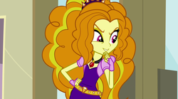 Size: 1280x714 | Tagged: safe, screencap, adagio dazzle, equestria girls, g4, my little pony equestria girls: rainbow rocks, female, lip bite, solo