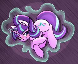 Size: 2158x1761 | Tagged: safe, artist:themodpony, starlight glimmer, pony, unicorn, g4, bangs, blushing, female, glowing horn, horn, huffy, purple, solo