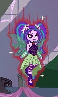 Size: 119x198 | Tagged: safe, artist:enyoiyourself, aria blaze, equestria girls, g4, animated, aura, battle aura, female, fin wings, gif, jewelry, pendant, ponied up, sleeveless, solo, sprite