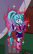 Size: 109x178 | Tagged: safe, artist:enyoiyourself, sonata dusk, equestria girls, g4, animated, aura, battle aura, female, fin wings, gif, jewelry, pendant, ponied up, solo, sprite