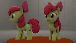 Size: 640x360 | Tagged: safe, artist:giz sh, apple bloom, g4, 3d, animated, female, gif, solo, walk cycle