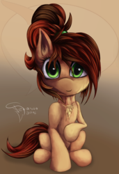 Size: 1700x2480 | Tagged: safe, artist:ferasor, oc, oc only, oc:lucy coco, pony, chest fluff, solo