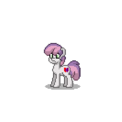 Size: 400x400 | Tagged: safe, sweetie belle, pony, pony town, g4, female, missing horn, solo