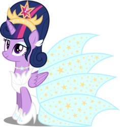 Size: 8412x8894 | Tagged: safe, artist:atomicmillennial, twilight sparkle, alicorn, pony, g4, absurd resolution, clothes, dress, female, flash puppet, simple background, smiling, solo, transparent background, twilight sparkle (alicorn)