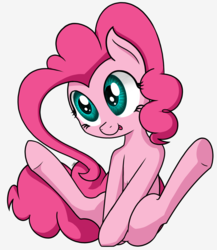 Size: 1196x1376 | Tagged: safe, artist:mang, pinkie pie, g4, cute, diapinkes, female, sitting, solo