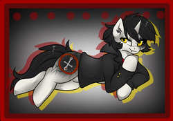 Size: 1000x700 | Tagged: safe, artist:fur-what-loo, oc, oc only, oc:balor, demon, demon pony