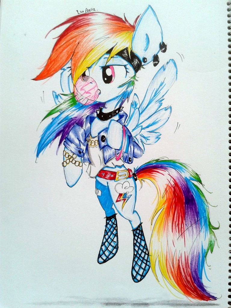 1240429 Safe Artist Liaaqila Rainbow Dash Pegasus Awesome