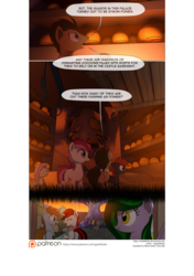 Size: 3541x5016 | Tagged: safe, artist:gashiboka, doctor whooves, fluttershy, roseluck, time turner, oc, oc:blackjack, oc:emerald may, oc:firestorm, oc:homage, oc:littlepip, earth pony, pegasus, pony, unicorn, comic:recall the time of no return, g4, comic, eyes closed, female, glasses, hooves, horn, male, mare, open mouth, patreon, patreon logo, smiling, stallion, wings