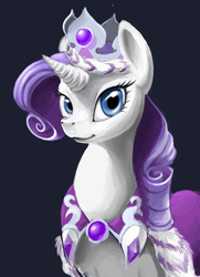 Size: 1460x2012 | Tagged: safe, artist:bluenudibranch, princess platinum, rarity, g4, :3, bust, female, looking at you, solo