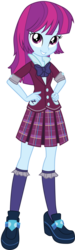 Size: 966x3236 | Tagged: safe, artist:cloudy glow, mystery mint, equestria girls, g4, clothes, crystal prep academy uniform, female, school uniform, simple background, solo, transparent background