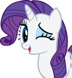 Size: 10926x11781 | Tagged: safe, artist:cyanlightning, rarity, g4, absurd resolution, cute, female, one eye closed, open mouth, raribetes, simple background, solo, transparent background, vector, wink