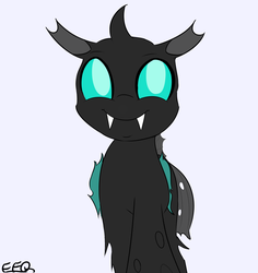 Size: 1616x1713 | Tagged: safe, artist:freefraq, thorax, changeling, g4, the times they are a changeling, cute, male, smiling, solo, thorabetes