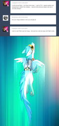 Size: 700x1485 | Tagged: safe, artist:tomatocoup, oc, oc only, oc:patch, dracony, dragon, feathered dragon, hybrid, pony, flying, goggles, jetpack