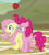 Size: 439x491 | Tagged: safe, screencap, fluttershy, pinkie pie, earth pony, pegasus, pony, buckball season, g4, animated, bouncing, discovery family logo, duo, female, gif, loop, mare, prehensile mane