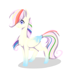 Size: 2000x2000 | Tagged: safe, artist:hikarie-katsura, fluttershy, rainbow dash, g4, :t, female, fusion, high res, solo