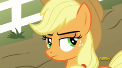 Size: 1276x713 | Tagged: safe, screencap, applejack, earth pony, pony, buckball season, g4, discovery family logo, female, mare, solo