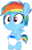 Size: 1459x2280 | Tagged: safe, artist:megarainbowdash2000, rainbow dash, pony, g4, baby, baby dash, baby pony, baby rainbow dash, cute, dashabetes, diaper, female, filly, filly rainbow dash, foal, solo, younger