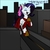 Size: 1000x1000 | Tagged: safe, artist:mr square, rarity, pony, g4, city, clothes, collaboration, giant pony, macro