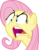 Size: 6143x7920 | Tagged: dead source, safe, artist:pink1ejack, fluttershy, pony, buckball season, g4, my little pony: friendship is magic, absurd resolution, angry, bust, faic, female, simple background, solo, transparent background, vector