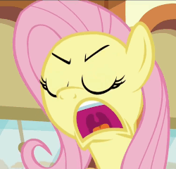 Size: 750x720 | Tagged: safe, screencap, fluttershy, pegasus, pony, buckball season, g4, season 6, angry, animated, faic, female, flutterrage, fluttershy is best facemaker, gif, mare, peeved, rage, solo, talking, yelling