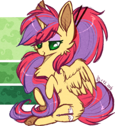 Size: 557x607 | Tagged: safe, artist:tay-niko-yanuciq, oc, oc only, alicorn, pony, alicorn oc, cute, fluffy, ponytail, simple background, solo, spread wings, transparent background