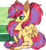 Size: 557x607 | Tagged: safe, artist:tay-niko-yanuciq, oc, oc only, alicorn, pony, alicorn oc, cute, fluffy, ponytail, simple background, solo, spread wings, transparent background