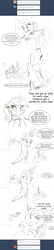 Size: 1280x5965 | Tagged: safe, artist:silfoe, princess cadance, princess celestia, griffon, royal sketchbook, g4, cake, cakelestia, comic, ear piercing, earring, food, glowing horn, grayscale, horn, how the grinch stole christmas, jewelry, magic, monochrome, oops, piercing, telekinesis, that princess sure does love cake, the grinch, younger