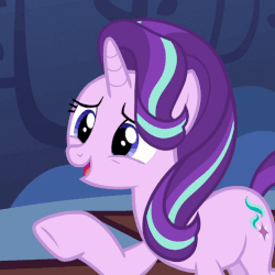 Size: 507x508 | Tagged: safe, screencap, starlight glimmer, pony, every little thing she does, g4, season 6, animated, female, gif, solo, twilight's castle