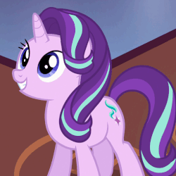 Size: 507x508 | Tagged: safe, screencap, starlight glimmer, pony, every little thing she does, g4, season 6, animated, female, gif, solo, twilight's castle