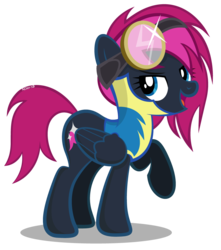 Size: 890x1006 | Tagged: safe, artist:noah-x3, oc, oc only, oc:neon flare, show accurate, solo, wonderbolt trainee uniform